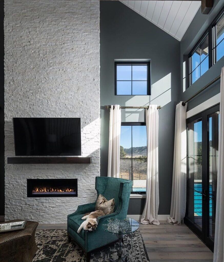 Deb Foglia of Seeking Lavender Lane Reveals Her New Fireplace Featuring  Indiana Limestone Thin Veneer - Polycor Inc., image size:874x1024